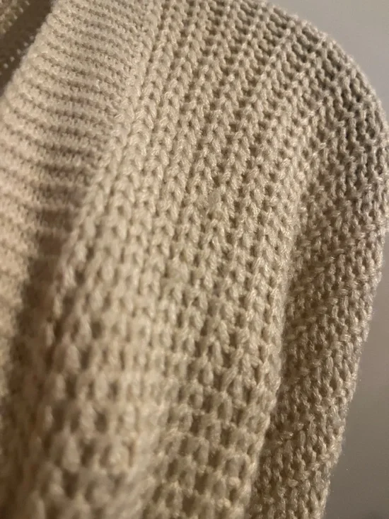 Tracey Bundle Open-Front Ombré Knit Cardigan Sweater - Beige to Rust - Picture 2 of 4